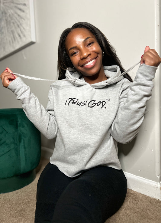 iTrustGod.™️ Cropped Hoodie(On Sale)